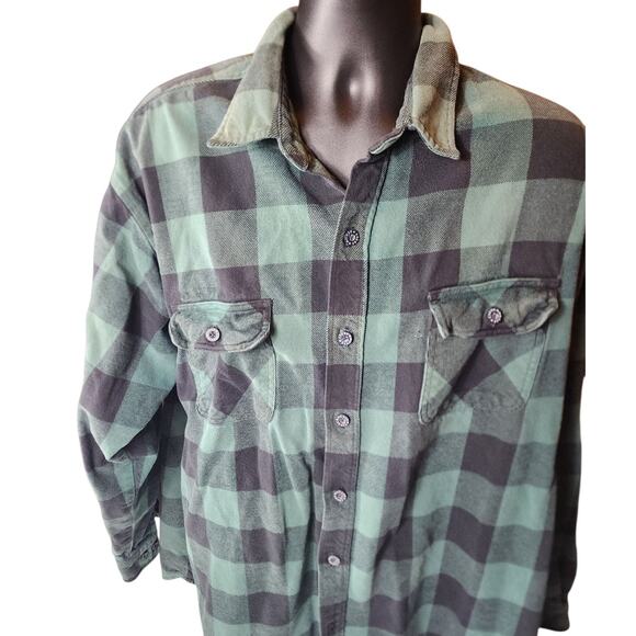 Moose Creek Flannel Shirt Men 3XLT Buffalo Plaid Button Up Workwear Lumberjack - Picture 1 of 13
